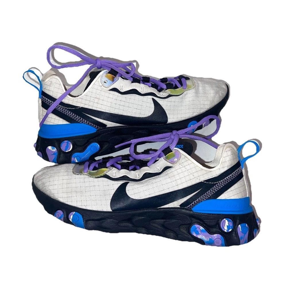 Nike Womenโs React Element 55 Athletic Running Shoes Sz 8